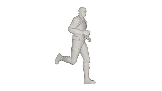 Superhero character 3D Model in Man 3DExport
