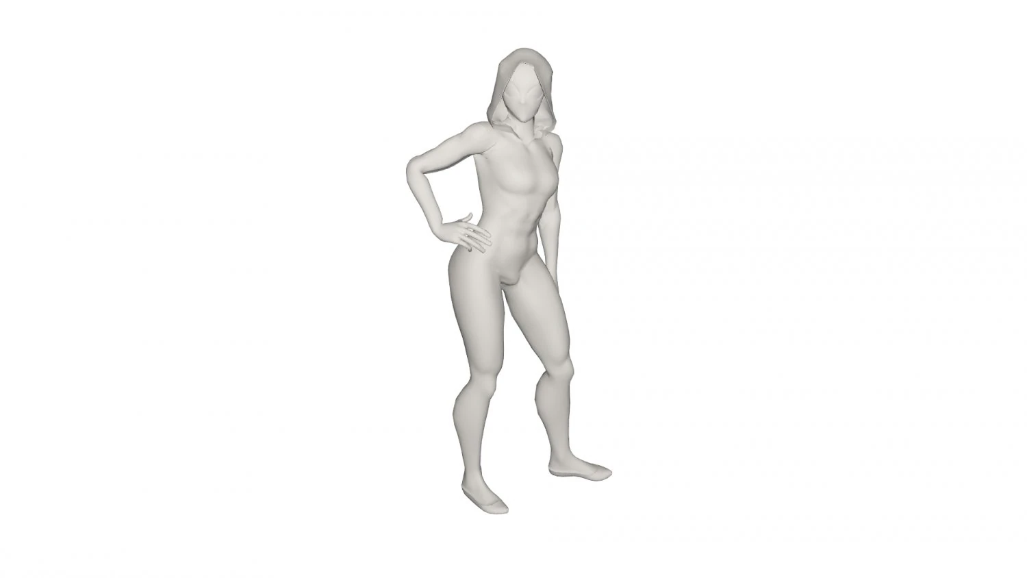 Superhero character 3D Model .c4d .max .obj .3ds .fbx .stl .blend 