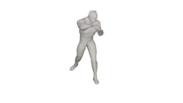 Superhero character Modello 3D .c4d .max .obj .3ds .fbx .stl .blend 