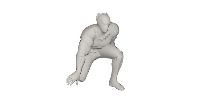 Superhero character 3Dモデル .c4d .max .obj .3ds .fbx .stl .blend 