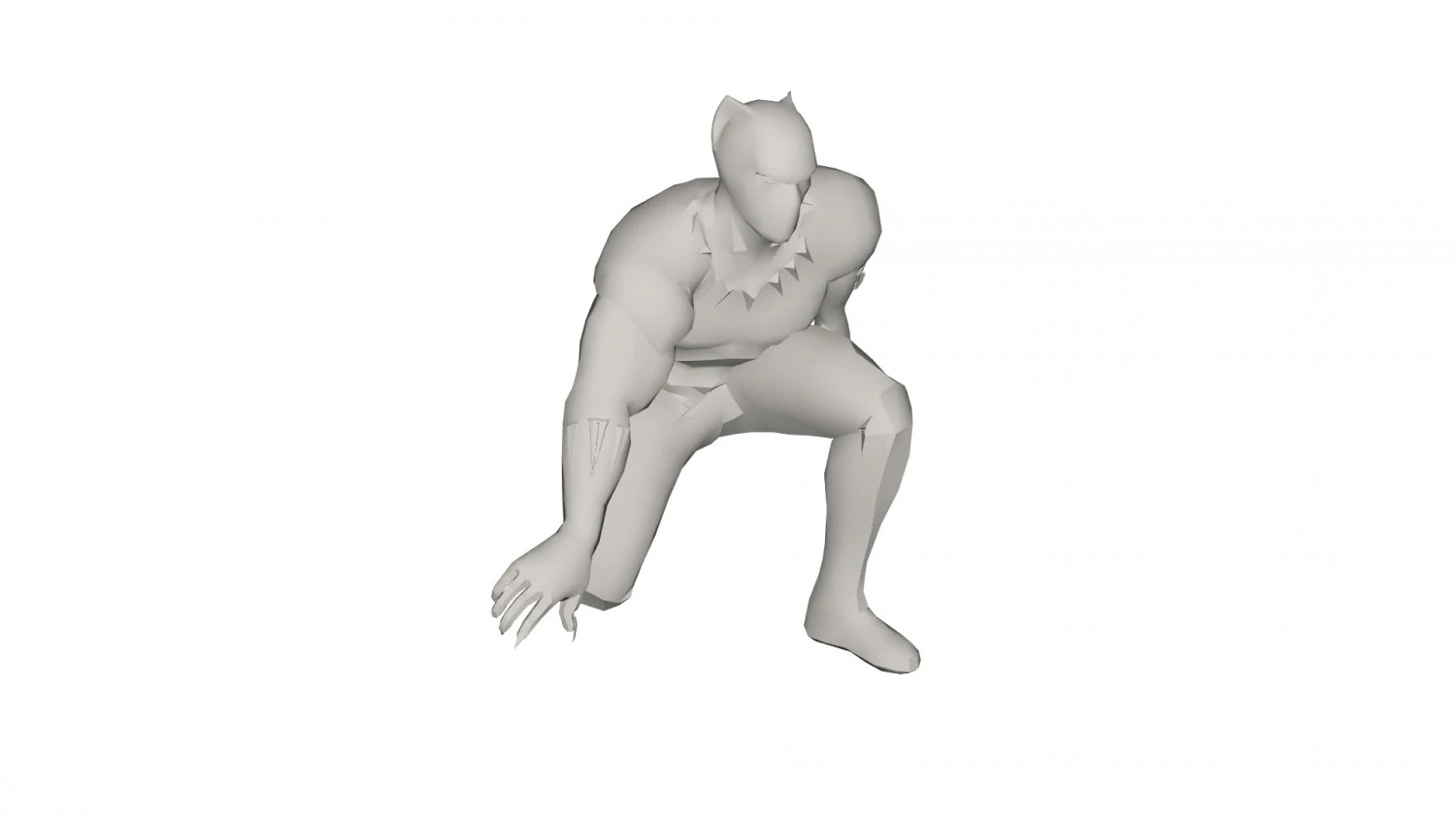 Superhero character 3D Model .c4d .max .obj .3ds .fbx .stl .blend 