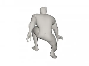 Superhero character 3D Model