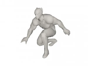 Superhero character 3D Model
