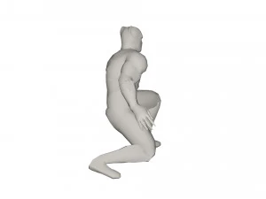 Postać superbohatera Model 3D