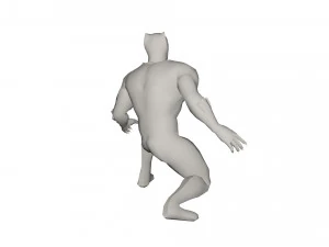 Postać superbohatera Model 3D