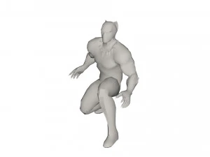 Postać superbohatera Model 3D