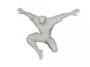 Superhero character 3D Model
