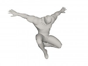 Superhero character 3D Model