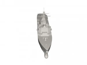 軍艦 3Dモデル