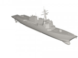 Military ship Model 3D