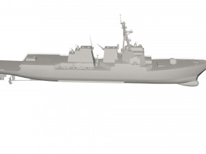 Military ship Model 3D