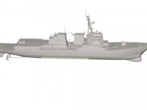 軍艦 3Dモデル