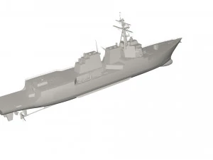 軍艦 3Dモデル