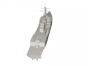 軍艦 3Dモデル