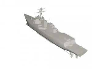 軍艦 3Dモデル