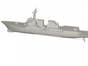 Military ship Model 3D