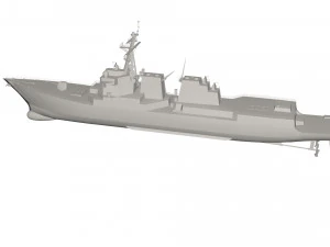 軍艦 3Dモデル