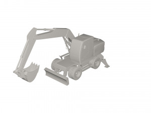 Excavator Model 3D