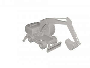Excavator Model 3D