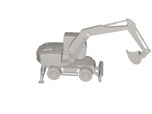 Excavator Model 3D