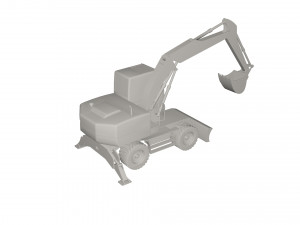Excavator Model 3D