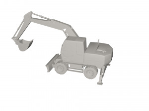 Excavator Model 3D