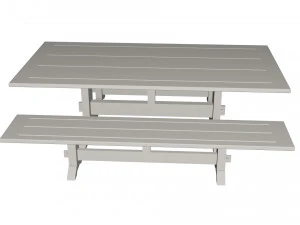 Table and benches 3D Model