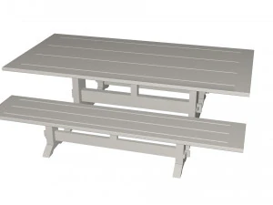 Table and benches 3D Model