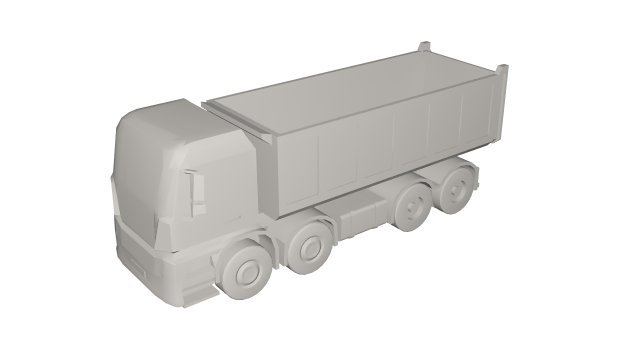 Truck concept 3D Model .c4d .max .obj .3ds .fbx .stl .blend