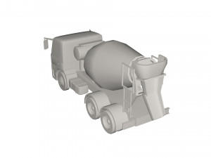 Concrete mixer 3D Model