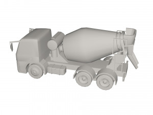 Concrete mixer 3D Model