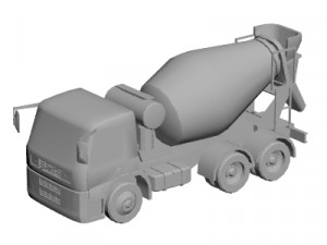 Concrete mixer 3D Model