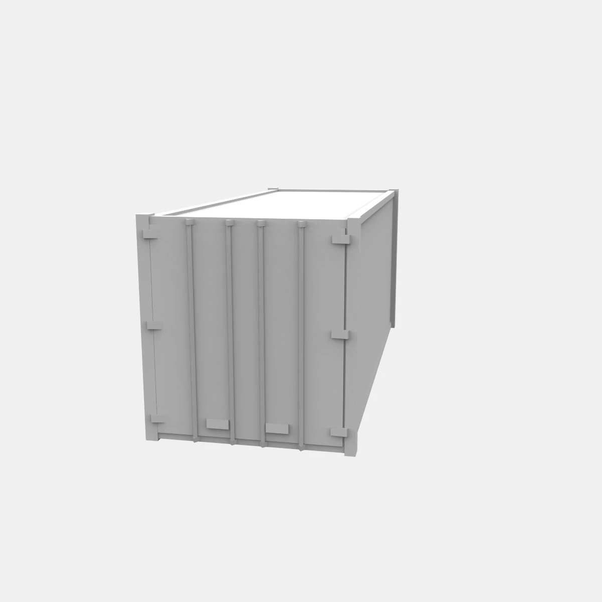 Shipping container 3D Model .c4d .max .obj .3ds .fbx .stl .blend 