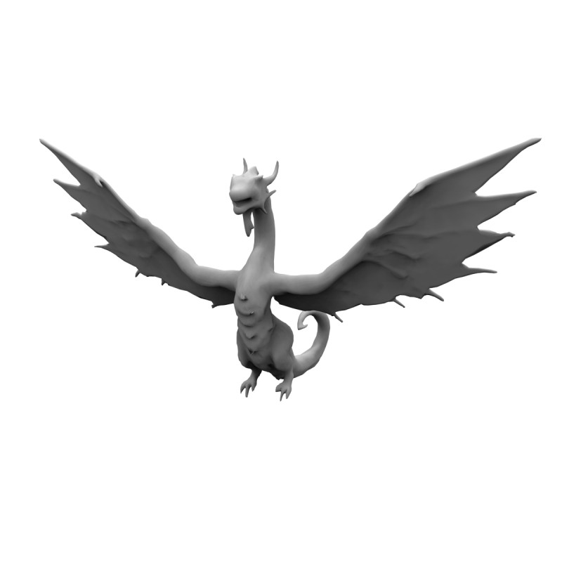 Dragon concept 3D Model .c4d .max .obj .3ds .fbx .stl .blend 
