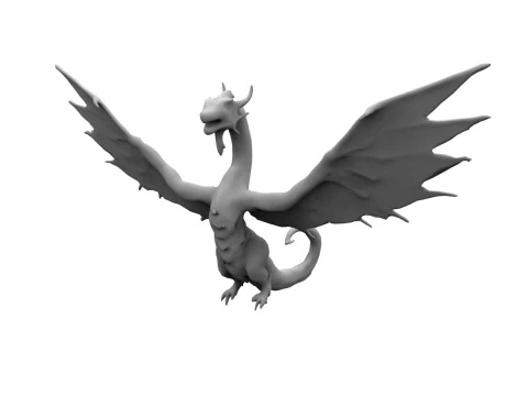 Drachenkonzept 3D Modell