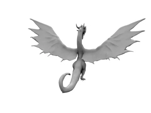Drachenkonzept 3D Modell