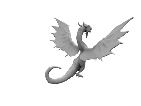 Drachenkonzept 3D Modell