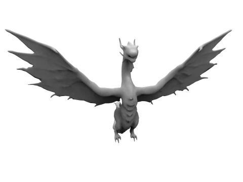 Drachenkonzept 3D Modell