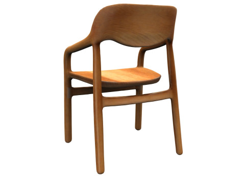 Wooden Elegance chair Model 3D