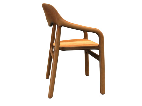 Wooden Elegance chair Model 3D