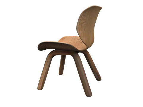 Wooden Elegance chair 3D Model