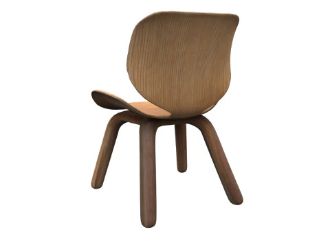 Wooden Elegance chair 3D Model