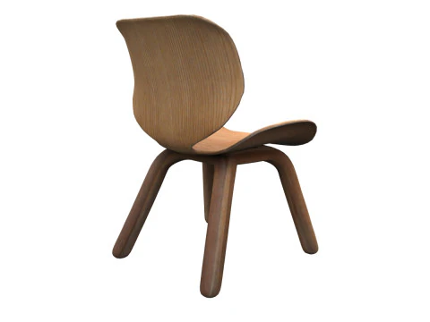 Wooden Elegance chair 3D Model