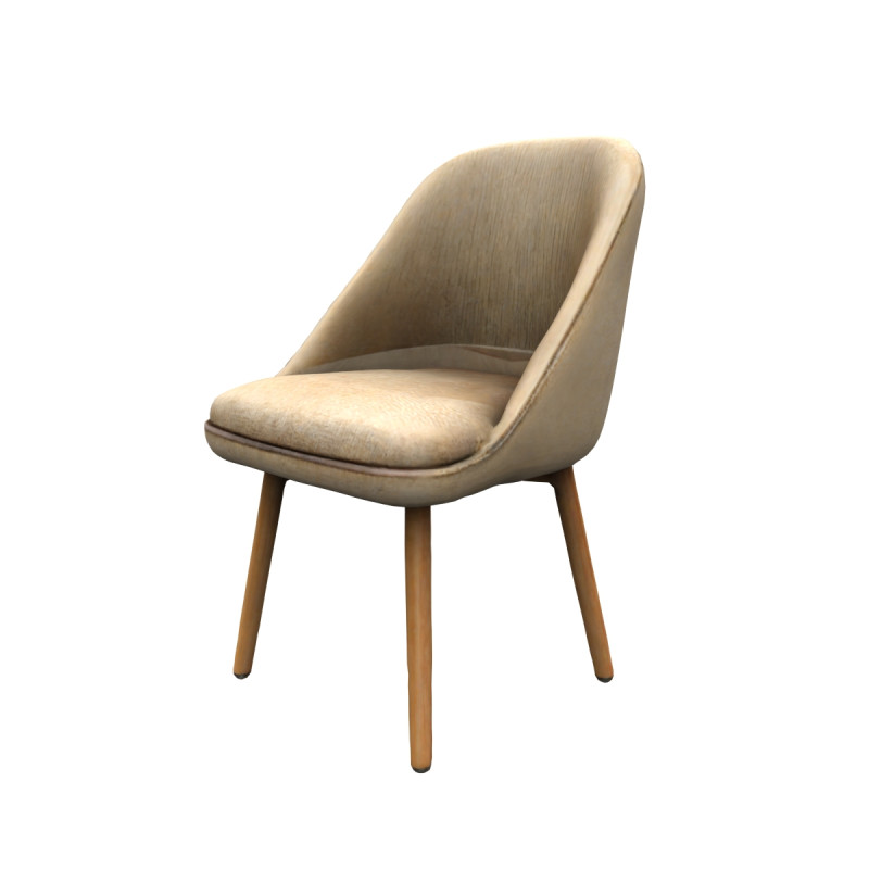 Modern fabric chair Model 3D .c4d .max .obj .3ds .fbx .stl .blend