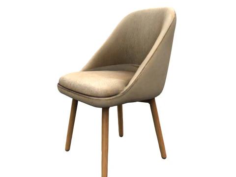 Modern fabric chair 3D Model