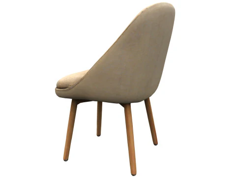 Modern fabric chair 3D Model
