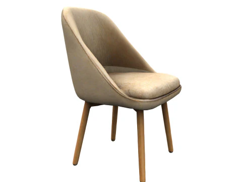 Modern fabric chair 3D Model