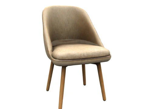 Modern fabric chair 3D Model