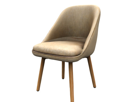 Modern fabric chair Model 3D