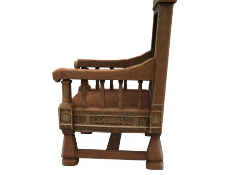 Holzthron 3D Modell